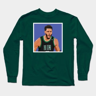 Jayson Tatum Him Portrait Long Sleeve T-Shirt